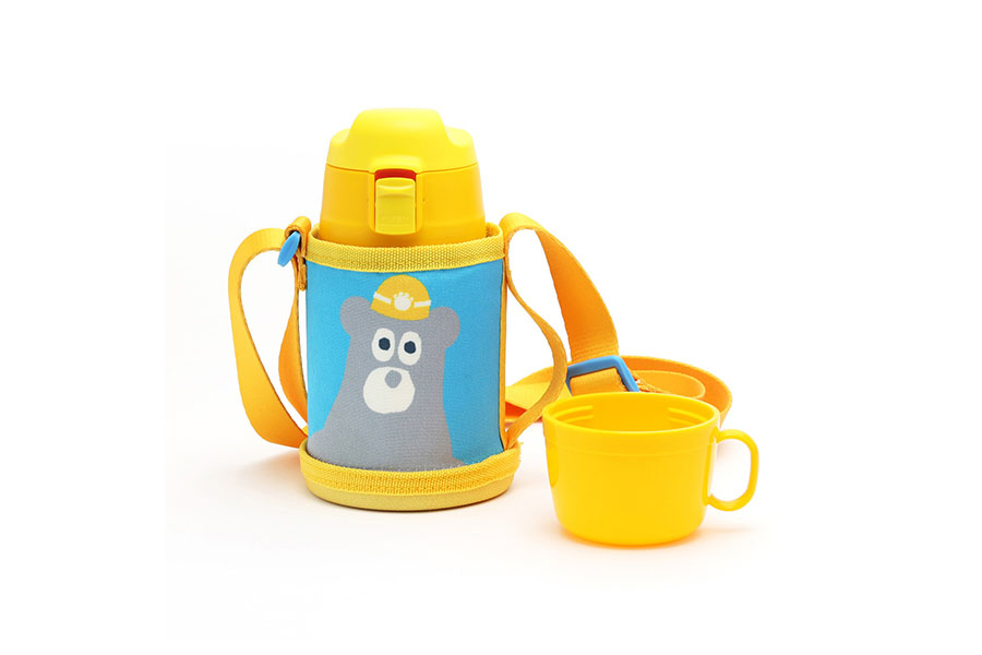 Gel Cool Official Shop One Zoo 2way ステンレスキッズボトル 350ml クマ